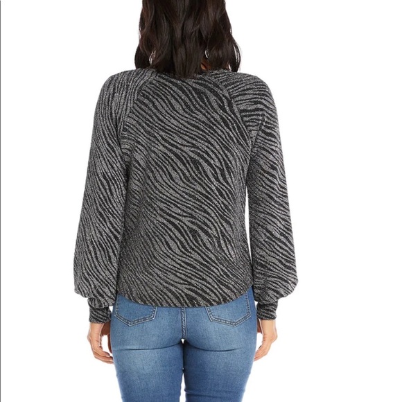 Karen Kane metallic animal print top NWT size medium - Picture 3 of 10
